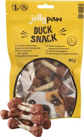 JP, Duck Snack, med tuggpinne, 80 g