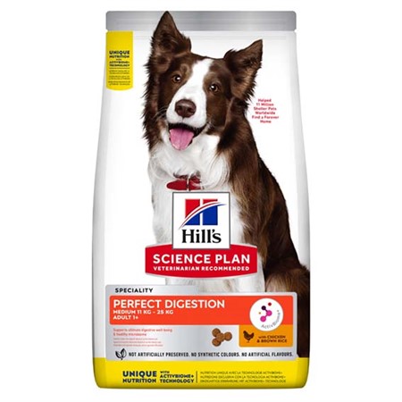 Hills Canine Adult Perf. Dig. MED Chicken & Br-Rice 12kg